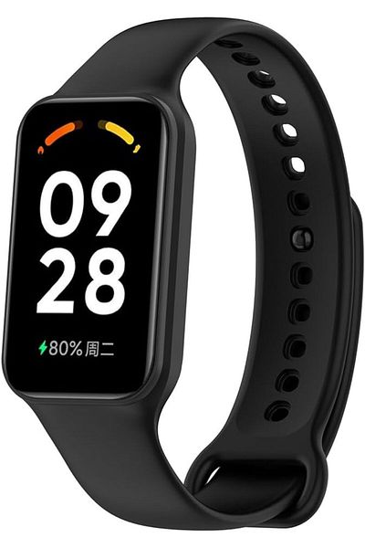 Fibaks سوار معصم ذكي متوافق مع Xiaomi Mi Band 8 Active عالي الجودة من السيليكون
