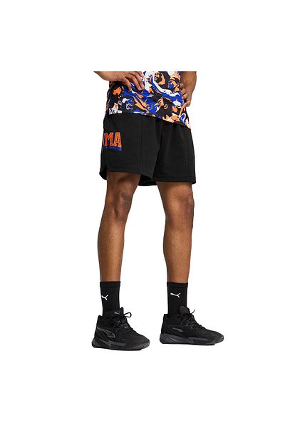 Puma Ανδρικό μαύρο σορτς μπάσκετ Rival Rage Tech 68545101