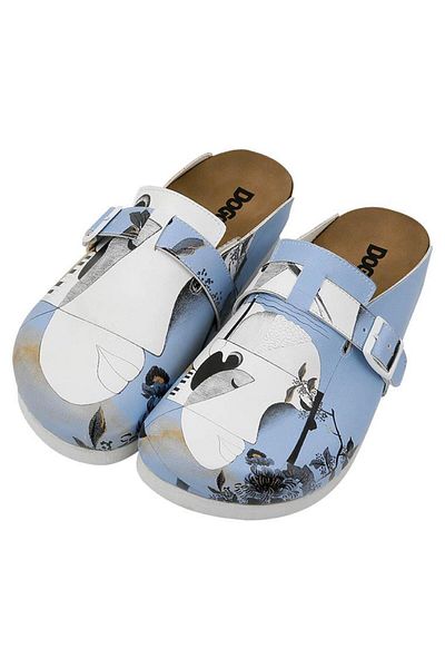 Dogo Women's Vegan Leather Multicolor Slippers - Deep Thought with the Deep Design