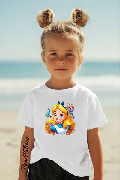 New Shine Δώρο 1 μπλουζάκι για αγορές 6 και άνω στο καλάθι - Παιδικό μπλουζάκι με στάμπα Princess Alice