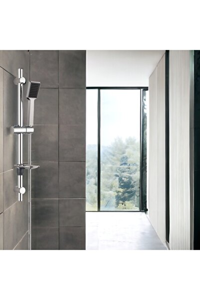 Eca Spylos Bathroom Faucet T-May Arya Oval Spout Movable Sliding Shower Set Top Set