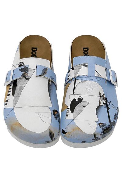 Dogo Women's Vegan Leather Multicolor Slippers - Deep Thought with the Deep Design