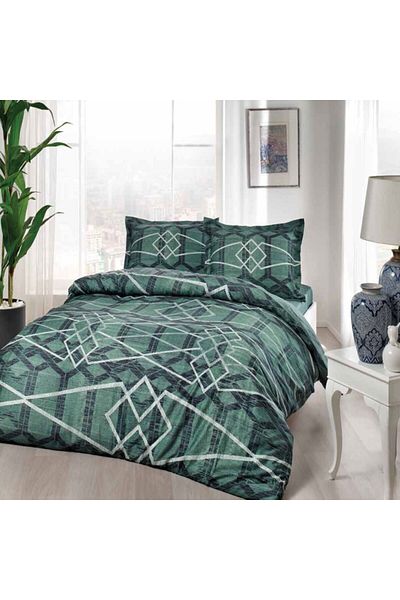 Taç Lenjerie de pat bumbac 100% satinat, TaçMako-Satin , Nova Yesil