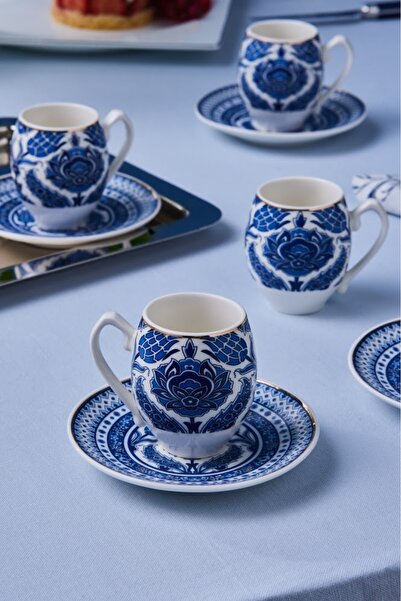 Karaca Mercan 6 Kişilik Kahve Fincan Takımı 90 ml