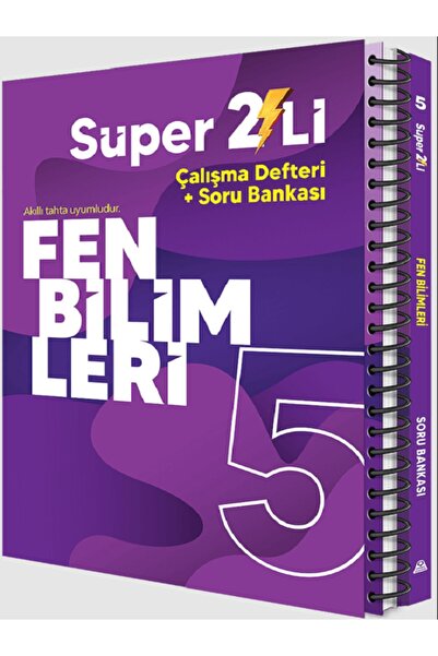 Örnek Akademi Yayınları 5.Sınıf Örnek Akademi Fen Bilimleri Süper İkili / Çalışma Defteri + Soru Bankası - Akıllı Tahta Uyum