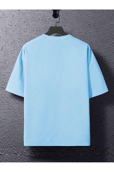 CLAYES Μπλουζάκι Newyork Hustle Single Jersey - Μπλουζάκι με κοντό μανίκι με λαιμόκοψη σε μπλε στάμπα