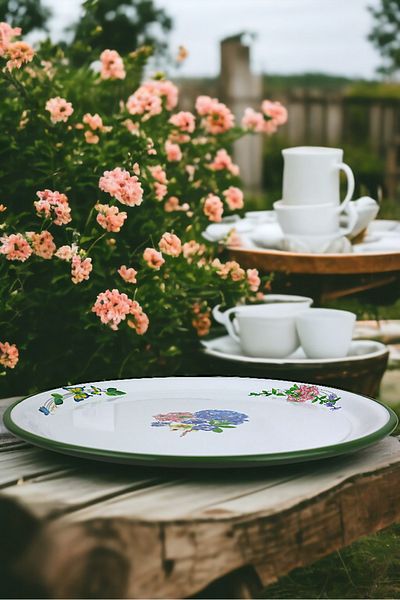 İnci Emaye No 50 Enamel Tray Tableware, Food Presentation Tray, Floor Table Zinc ~48 cm