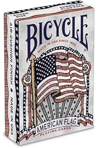 Mu Art Ahşap Bicycle ®   American Flag Playing Cards