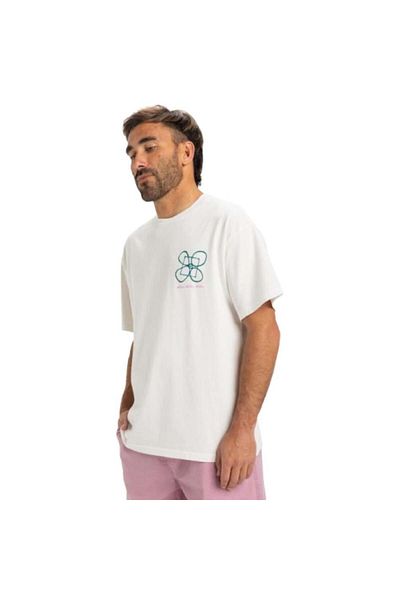 Quiksilver Hw Outside Inside Erkek Beyaz Günlük Stil T-shirt Eqyzt08032-wbk0