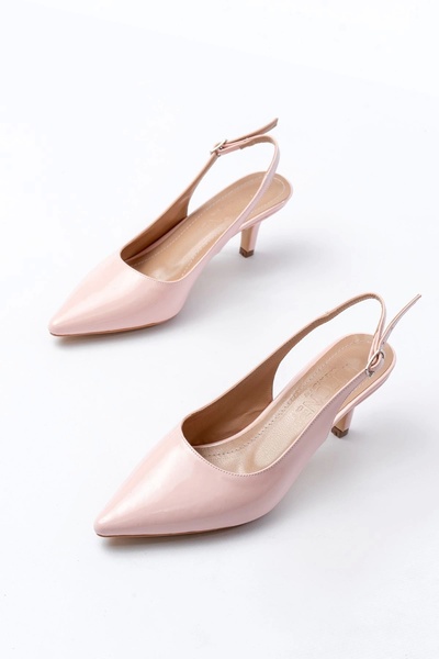 Genel Markalar St-1152 Pembe Rugan Günlük 7 Cm Topuklu Kadın Ayakkabı