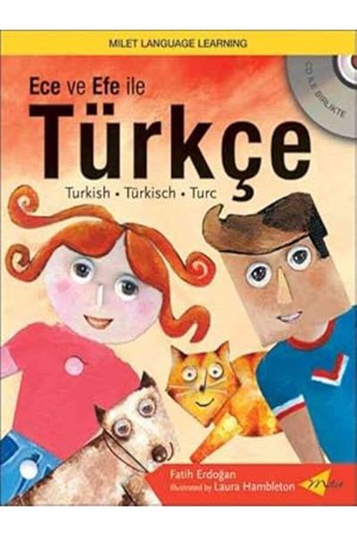 Milet Yayınları Turkish with Ece and Efe (Book+Cd)