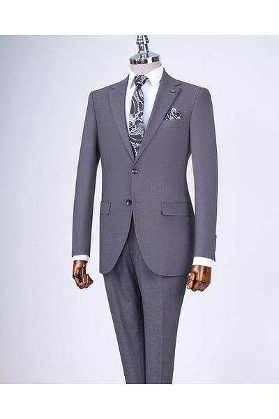 TerziAdemAltun Slim Fit Jacket Pantalon Suit Anthracite T13596