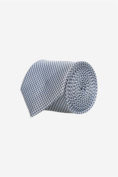 ALTINYILDIZ CLASSICS Men's Grey-Navy Blue Patterned Tie