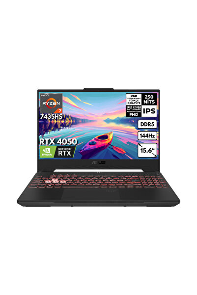 ASUS Tuf A15 Ryzen 7-7435HS 16GB 1 TBSSD RTX4050 144 Hz Freedos 15.6" FHD FA5...