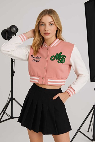 Qualitas Kadın Crop Kolej Ceketi