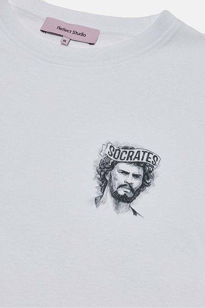 Socrates دكتور. تي شيرت خفيف الوزن - أبيض