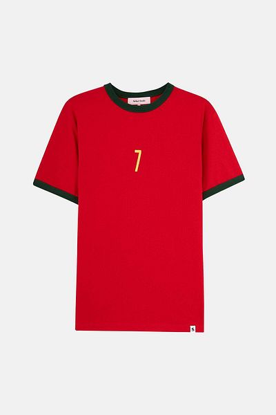 Socrates Πορτογαλία 7 Ελαφρύ T-shirt - Κόκκινο