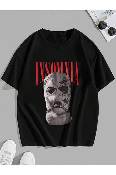 VBSVİBES INSOMNIA PRINTED OVERSIZE TSHIRT