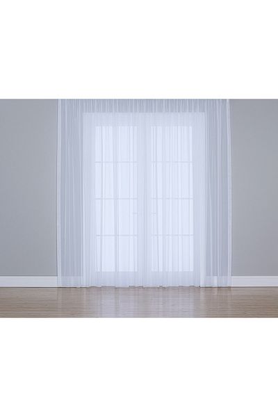 Gauze Fabric Design Optical White Color Viole Plain Tulle Curtain Does Not Want Ironing