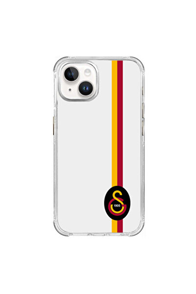Galatasaray iPhone 15 Pro Uyumlu Galatasaray Parçalı Detay Siyah Arma Lisanslı Telefon Kılıfı