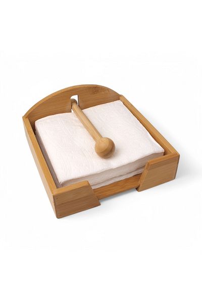 Balsa Grup Balsa Mrk Model Bamboo Napkin Holder 18X18Cm Size