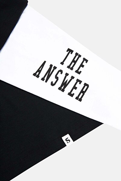 Socrates The Answer Double Sleeve T-Shirt - Black