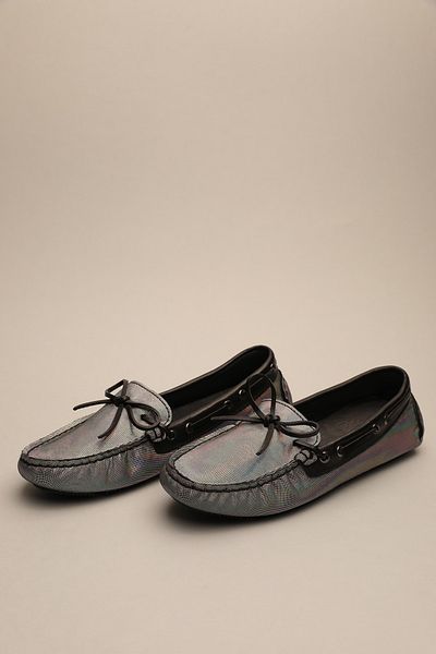 Gondol Loafer clasic de damă din piele naturală gri 37 TTX.764