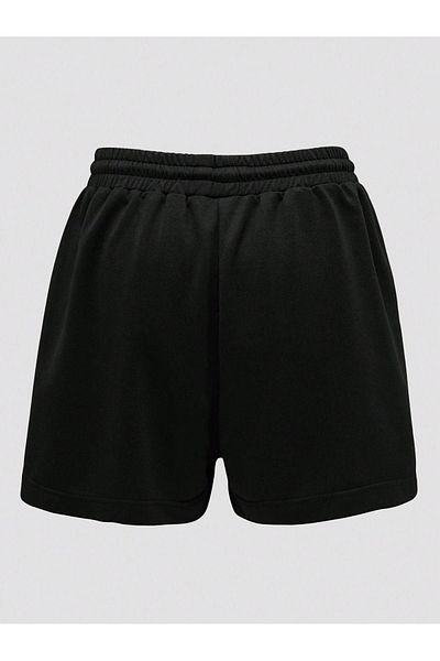 CLAYES Network Combed Cotton Shorts - Black Printed Short Without Cord