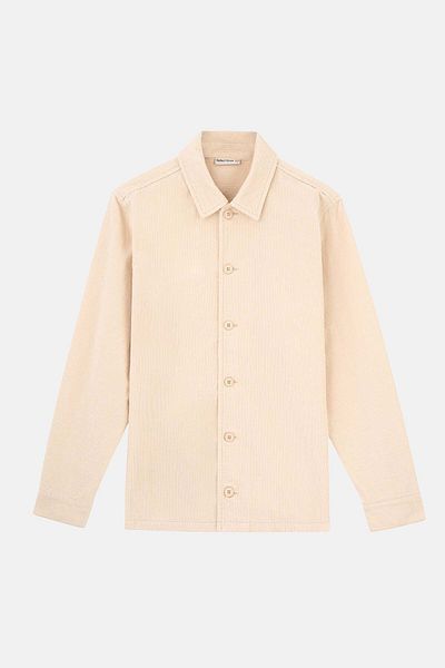 Socrates S Logo Velvet Jacket, Beige with Parchment Together