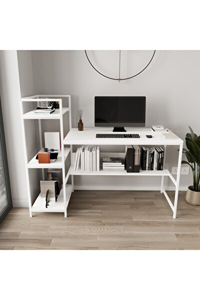 Deconode Arion Raflı Çalışma Masası Bilgisayar Masası 150x60