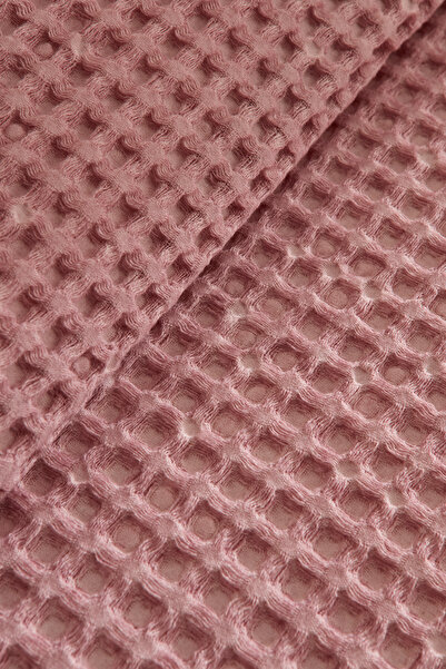 Karaca Home Mady 100% Cotton Waffle Double Single Pique Pink
