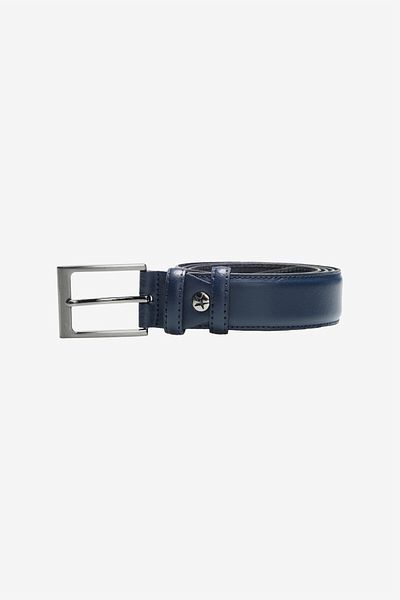 ALTINYILDIZ CLASSICS Ανδρική ζώνη Navy Blue 100% δερμάτινη κλασική