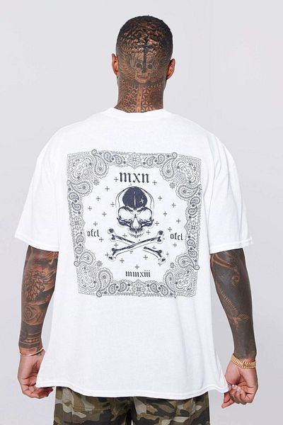 CLAYES Oversize Λευκό T-shirt Mxn
