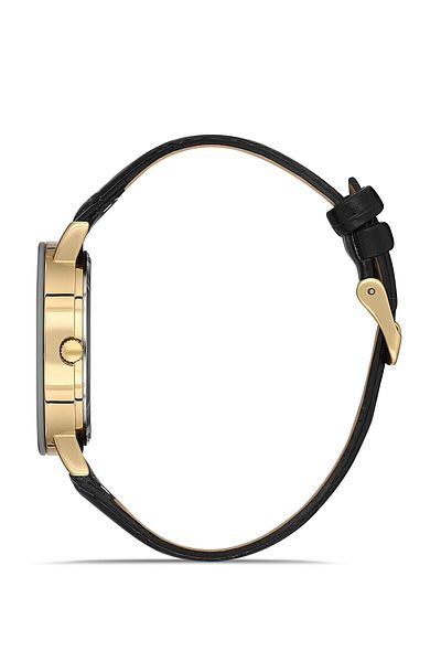 Romanson Tl9963Mm1Ga31G Gold Color Classic Men's Watch with Leather Cord Calendar