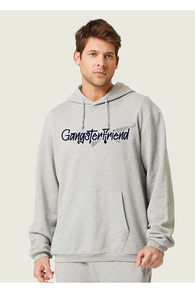 VBSVİBES Hanorac cu glugă cu imprimeu Gangster Friend oversize unisex