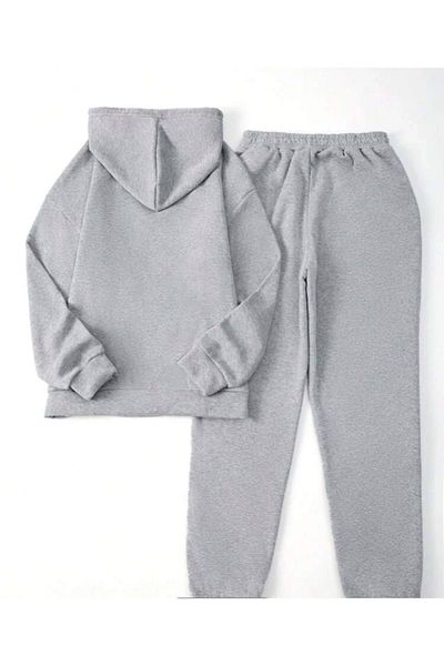 VBSVİBES Hooded Tracksuit Set Gray California