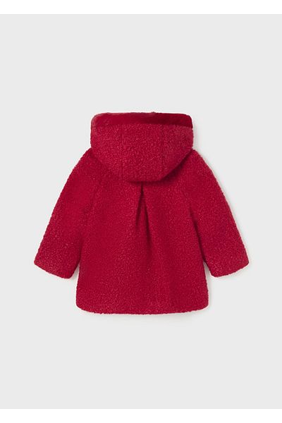 MAYORAL Baby Girl Fur Coat Rojo 2416