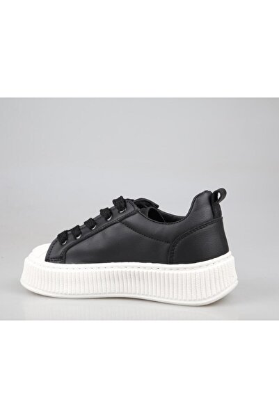 Style Star 7100 Siyah-Beyaz Kadın Sneakers