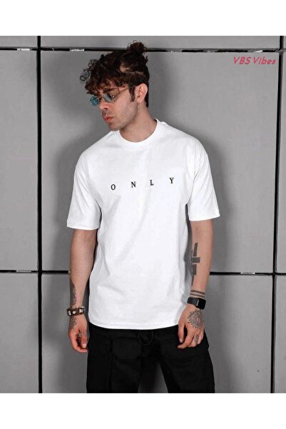 VBSVİBES Μαύρο μπλουζάκι Unisex Oversize Only God Printed