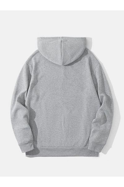 CLAYES Γκρι Oversize Hooded Sculpture Φούτερ χεριών - Τυπωμένο