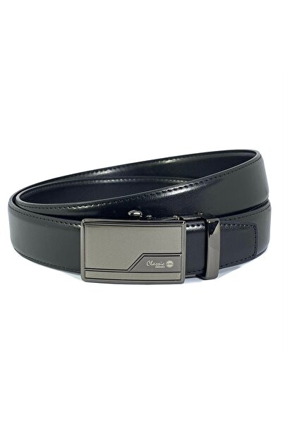 Classic Milano Men’s Leather Belt - Genuine Leather Formal Belt for men Autom...