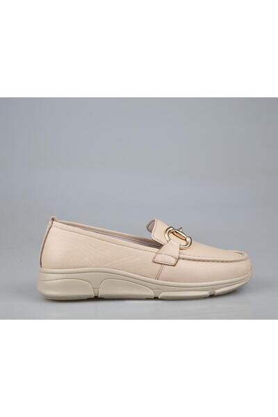 Marka Sesi 011-814 Beige Women's Casual Shoes