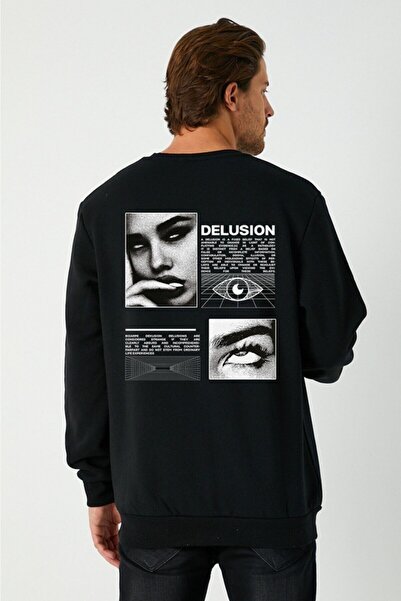 VBSVİBES Delusion Printed Oversize Sweatshirt