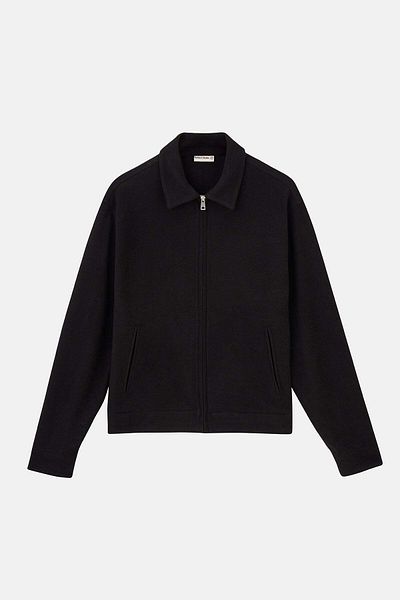 Socrates S Logo Full-Zip Tricot - Black