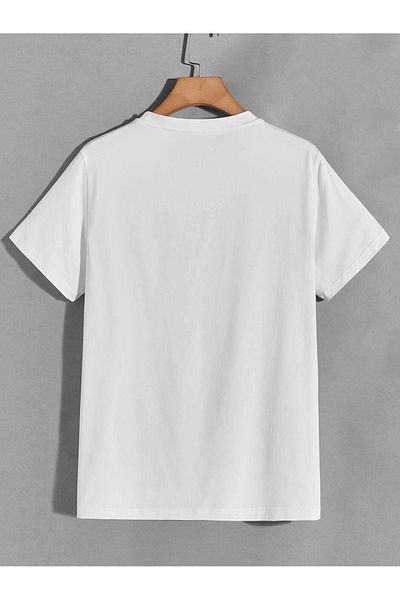 CLAYES Tricou alb cu design Sculpture Design - mânecă scurtă cu decolteu oversize