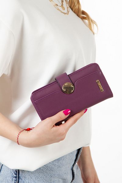 Newish Zippered Women's Wallet - Card Holder Stylish Fashion Large Size