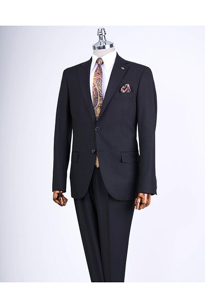 TerziAdemAltun Regular Fit Jacket Pantalon Suit Black T13590