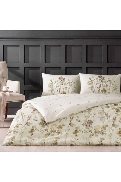 Taç 100% cotton double bed linen with floral design, Taç, Nina