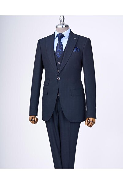 TerziAdemAltun Ιταλικό στυλ slim fit 8 drop jacket γιλέκο παντελόνι κοστούμι ...
