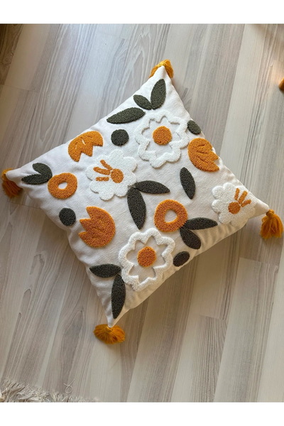 Reset Bmyhome Punch Nakışlı Kırlent Kılıfı